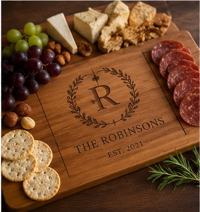 Personalized charcuterie board