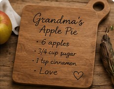 Handwritten Recipe Board